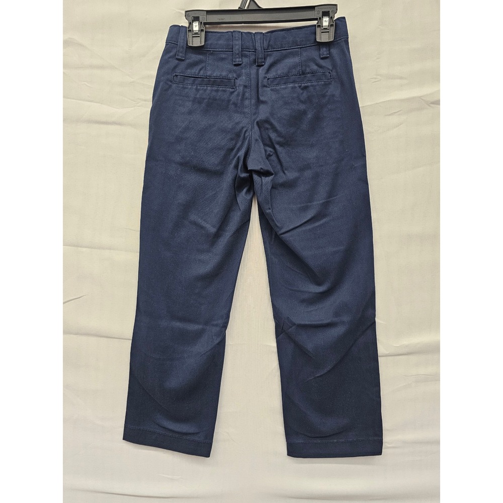 Cat & Jack‎ Boys Straight Fit School Uniform Pants Blue Reinforced Knee Size 6